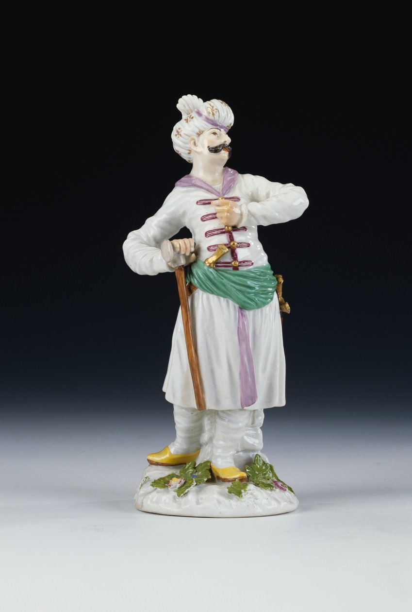 Míšeňská postava Peršana, kolem roku 1748 (porcelán) od German School