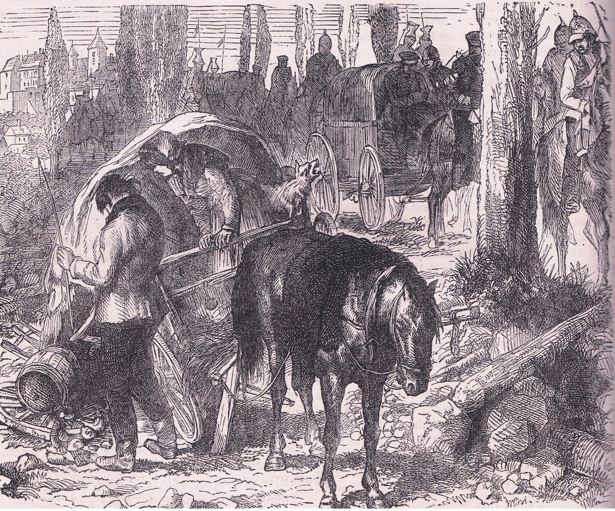 Rozpis Cassellových dějin války mezi Francií a Německem vydaný společností Cassell and Company Limited, kolem roku 1890 (litho) od German School
