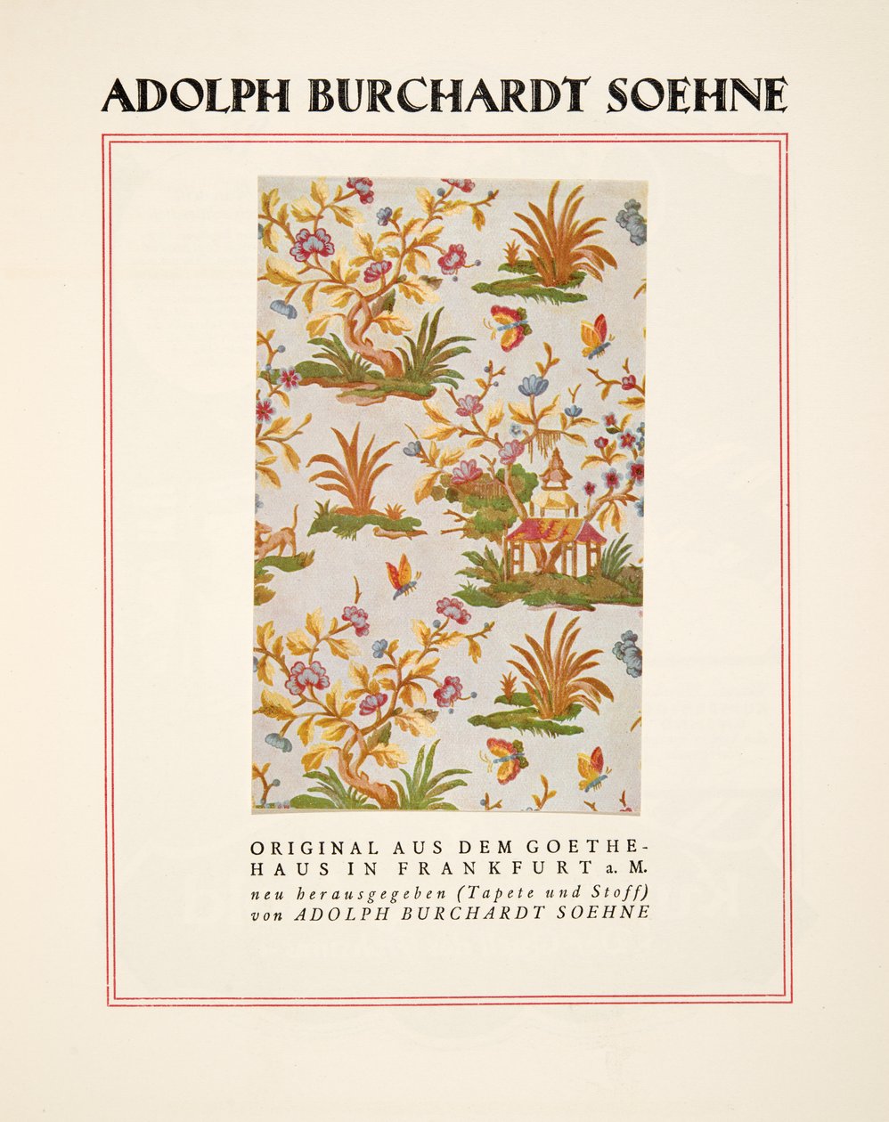 Reklama na Adolpha Burchardta Soehneho, ze Stylu, pub.1922 (pochoárový tisk) od German School
