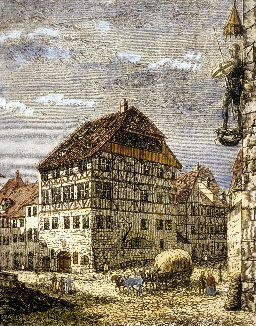 Dům Albrechta Durera v Norimberku, Německo od German School