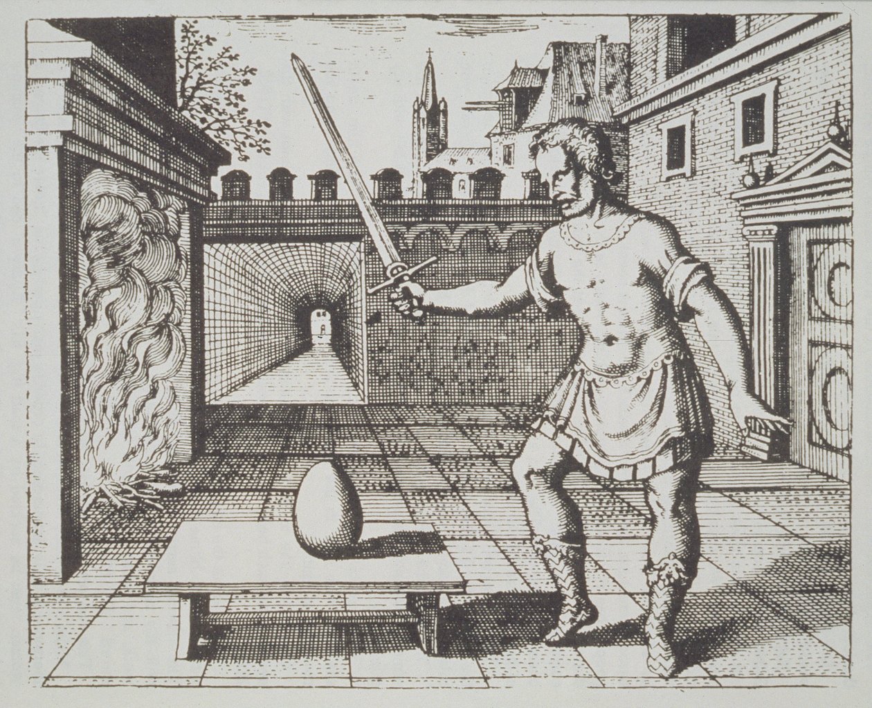 Alchymistická alegorie: The Philosophers Egg, ze Srutinium Chymicum od Michaela Majera (1687), ilustrovaná v historii magie publikované koncem 19. století od German School