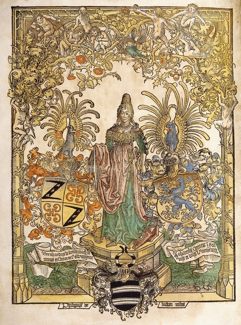 Alegorická postava Mainz, 1486 od German School