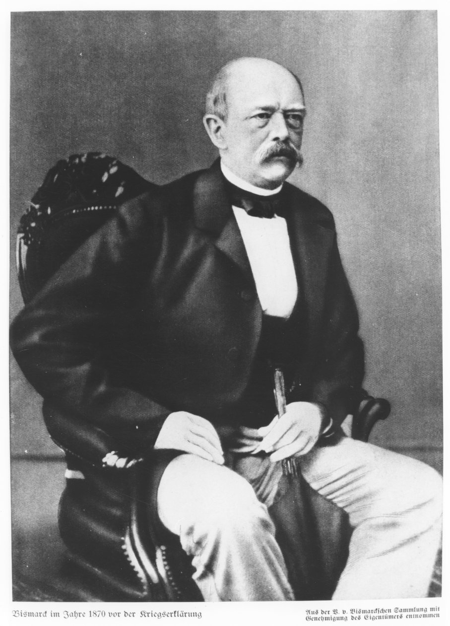 Bismarck v roce 1870 před Vyhlášením války od German School