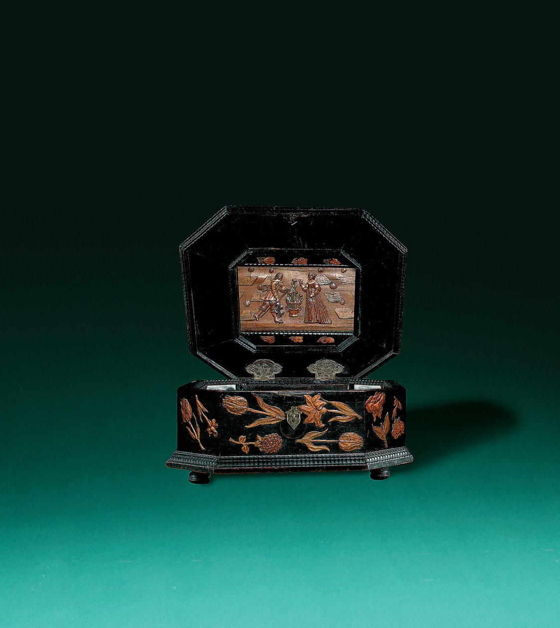 Box, egerské dílny, polovina 17. století (ebonizované a mořené dřevo) od German School