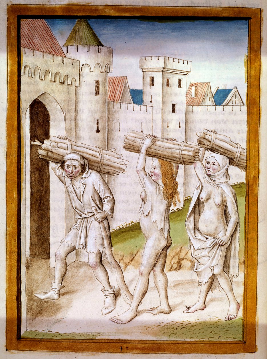 Bucheronská miniatura převzatá z německého překladu bajek „Kalila (Calila) a Dimna“ od Bidpaie. Chantilly z 15. století, Musee Conde od German School