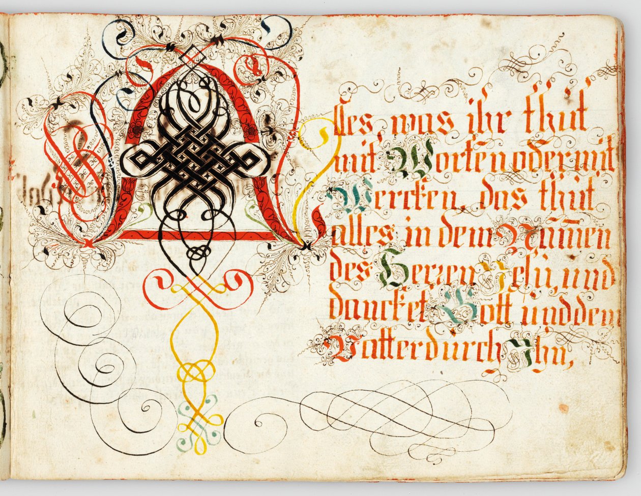 Kaligrafický rukopis, Augsburg, kolem 1720-30 od German School