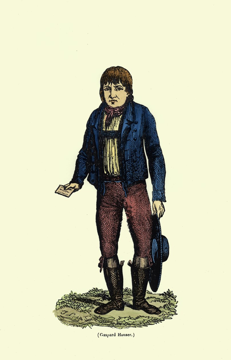 Caspar Hauser (asi 1812-1833) (pozdější zbarvení) od German School