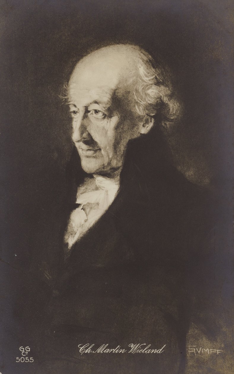 Christoph Martin Wieland (1733-1813), německý básník, spisovatel a překladatel (litografie) od German School
