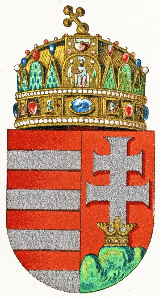 Znak Maďarska, kolem roku 1898 od German School