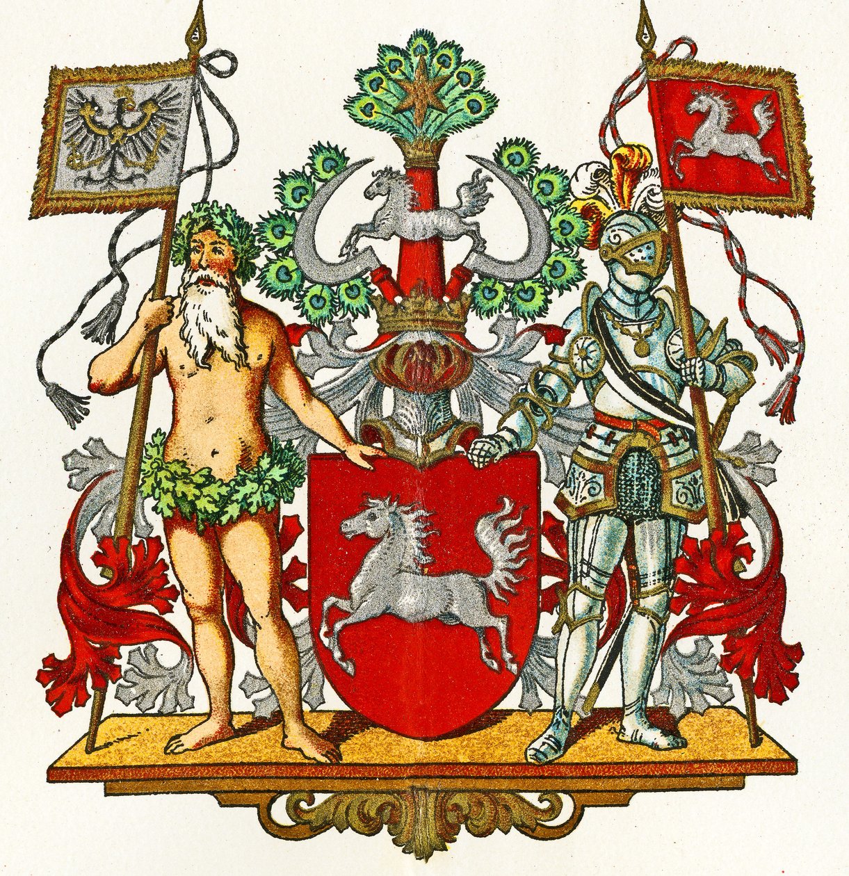 Erb Hannoveru, kolem roku 1898 od German School