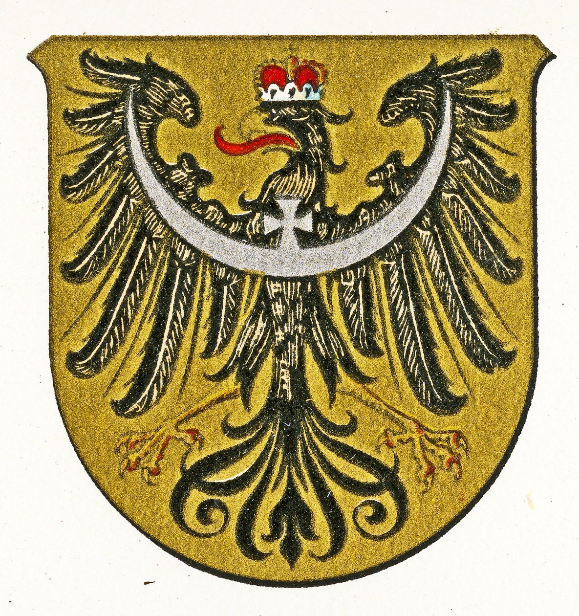 Znak Slezska, kolem roku 1898 od German School