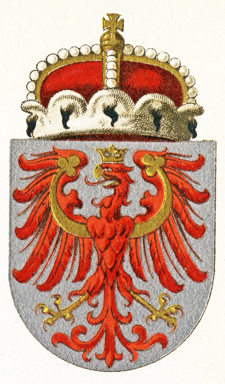 Státní znak Tyrolska. kolem roku 1898 od German School