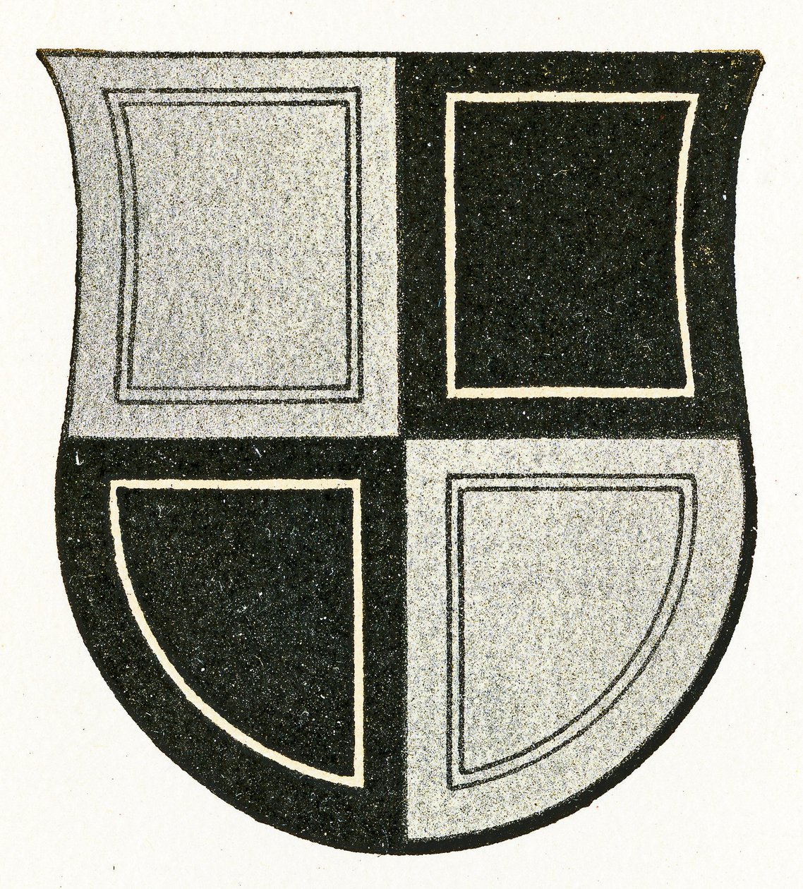 Erb města Zollern (Hechingen), kolem roku 1898 od German School