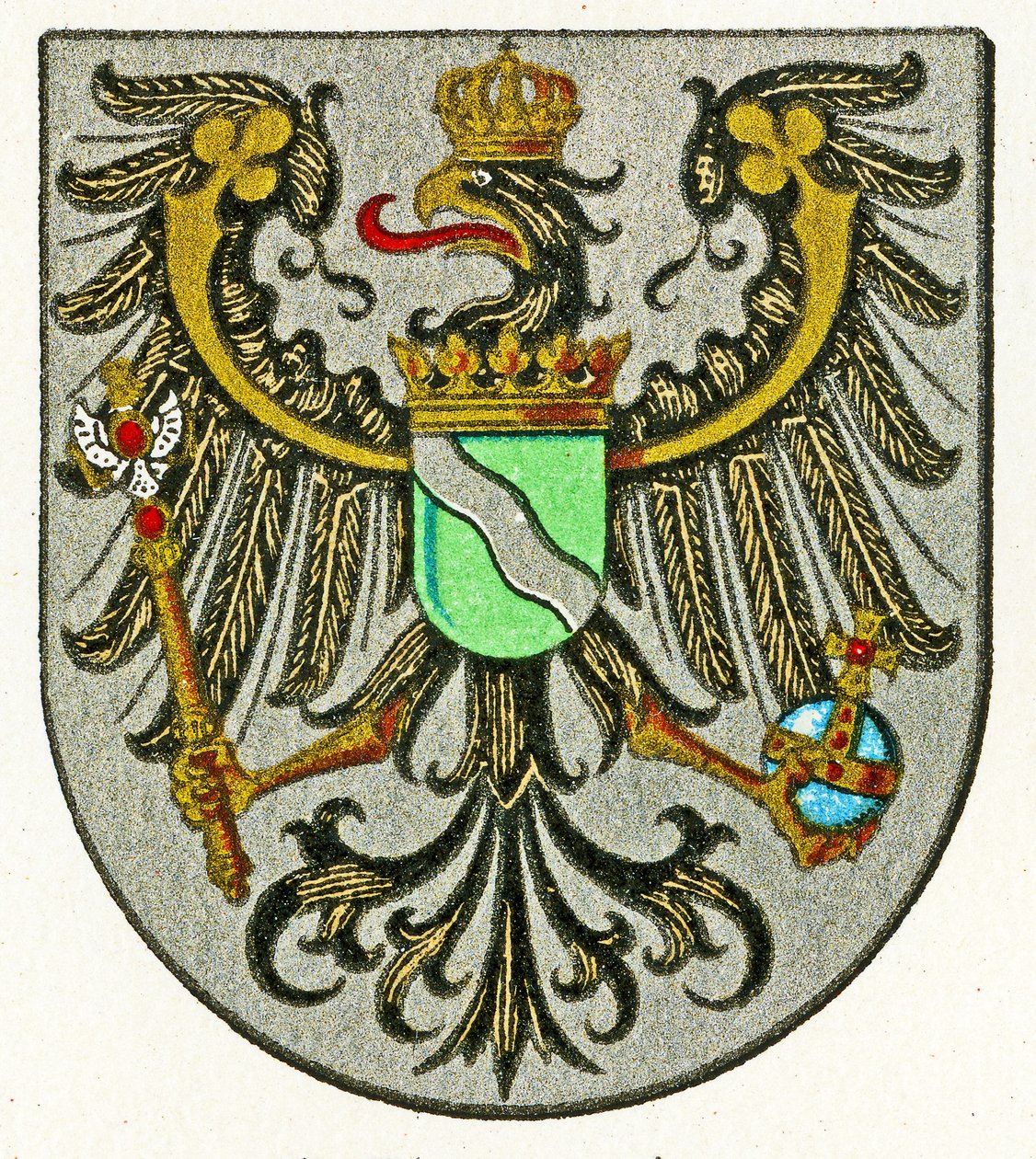 Znak provincie Rýn (Provinz Rheinland), kolem roku 1898 od German School
