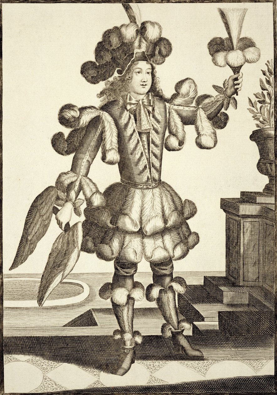 Kostým pro obchodníka s peřím, vydal Gerard Valck (16512-1726), cca 1690 od German School