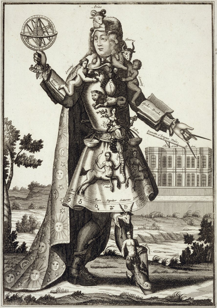 Kostým pro astrologa, hospoda. od Gerarda Valcka (16512-1726) kolem roku 1690 od German School