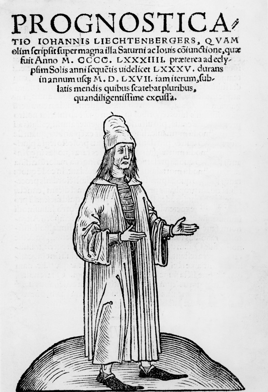 Obálka obrázku z Pronosticatio in latino od Johannese Lichtenbergera, 1526 od German School