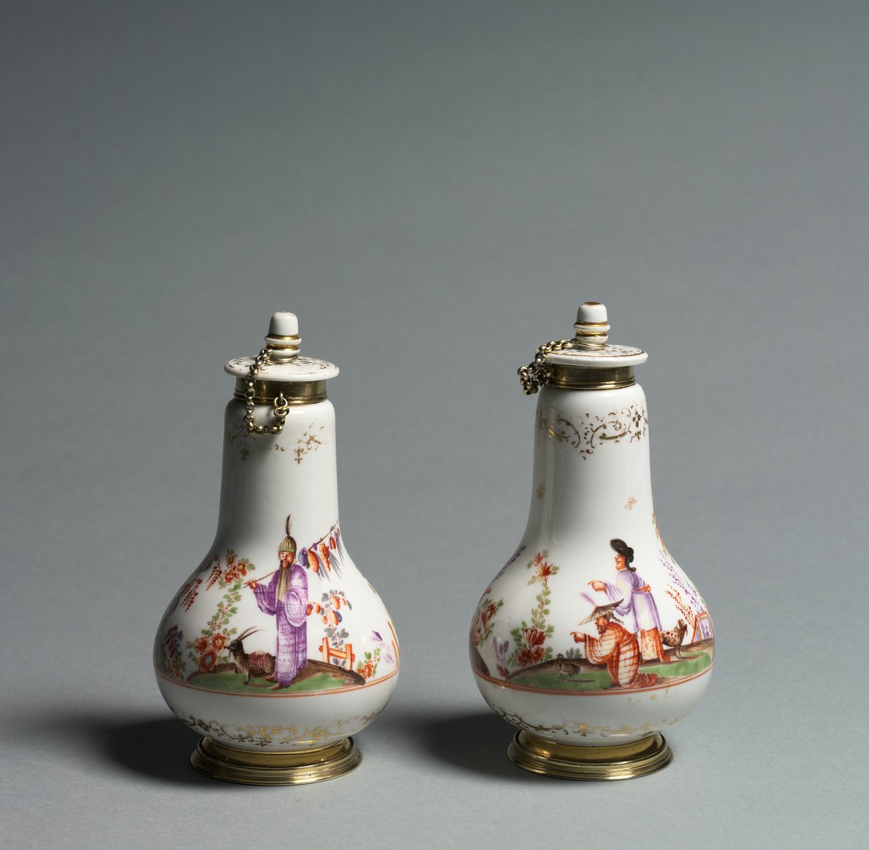 Zakrytá baňka, výrobce Meissen Porcelain Factory, Německo, c.1720-1723 od German School