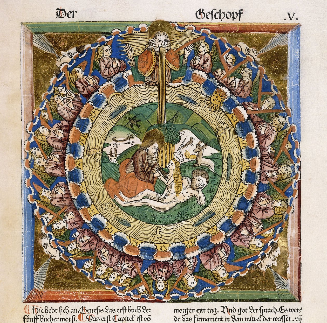 Stvoření Evy, 1483 od German School
