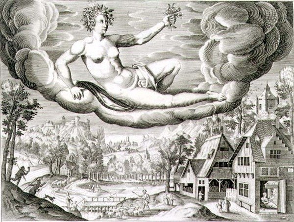 Dawn, rytý Paul Furst (c.1605-66) (rytina) od German School