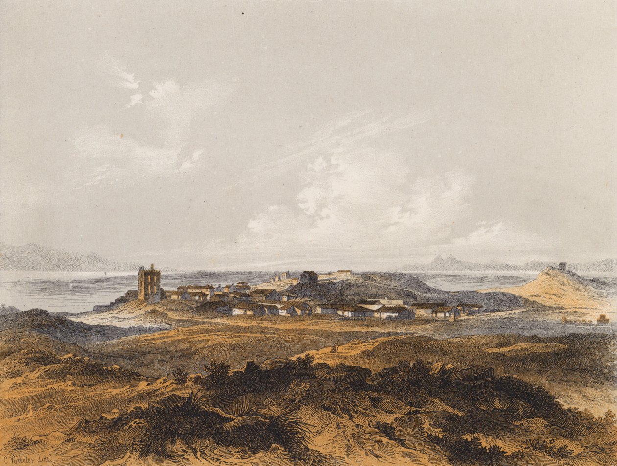 Eleusis, Řecko (barevná litografie) od German School