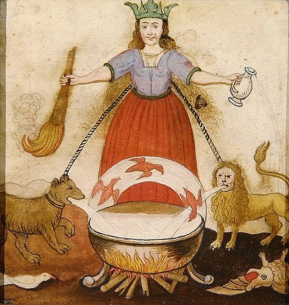 Fate, cca 1605 (kvaš na papíře) od German School
