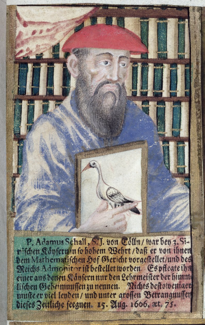 Otec Adam Schall von Bell (1591-1666) v čínském kostýmu od German School