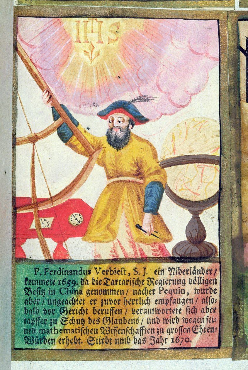 Otec Ferdinand Verbiest (1623-88) od German School