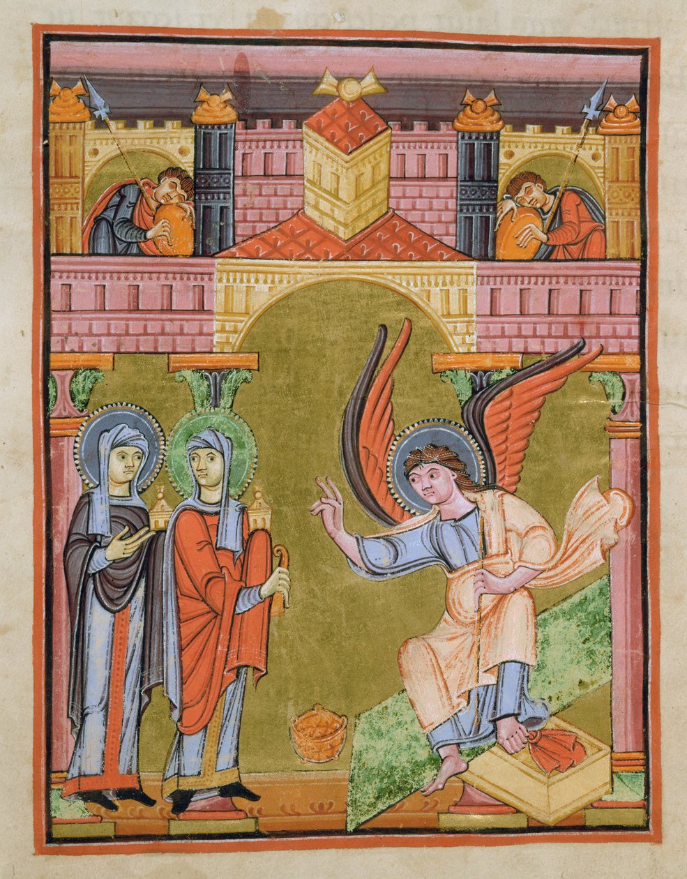 Fol. 33v ze školního evangeliáře z Reichenau, kodex F. II. 1 od German School