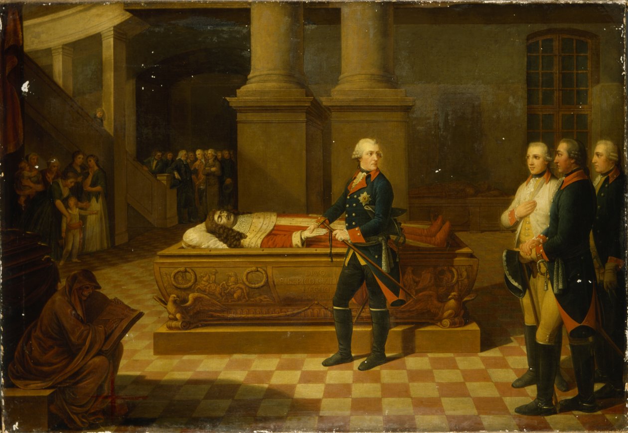 Fridrich II v kurfiřtské kryptě od German School