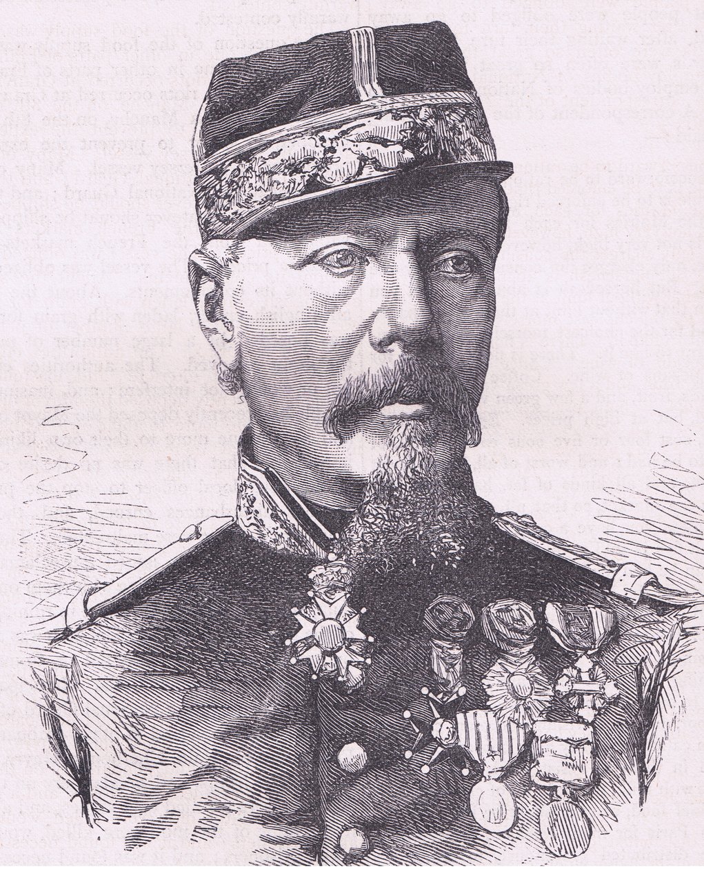 General Cremer, Cassells Historie války mezi Francií a Německem vydaná Cassell and Company Limited, kolem roku 1890 (litho) od German School