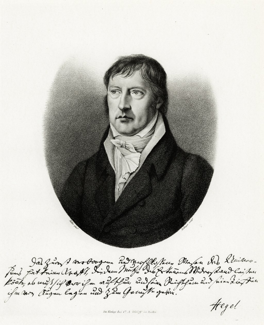 Georg Wilhelm Friedrich Hegel, 1884-90 (fototyp) od German School