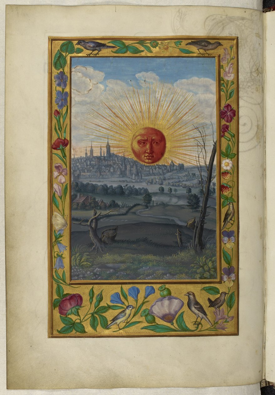 Harley 3469 f.33v The Sun, ilustrace z 