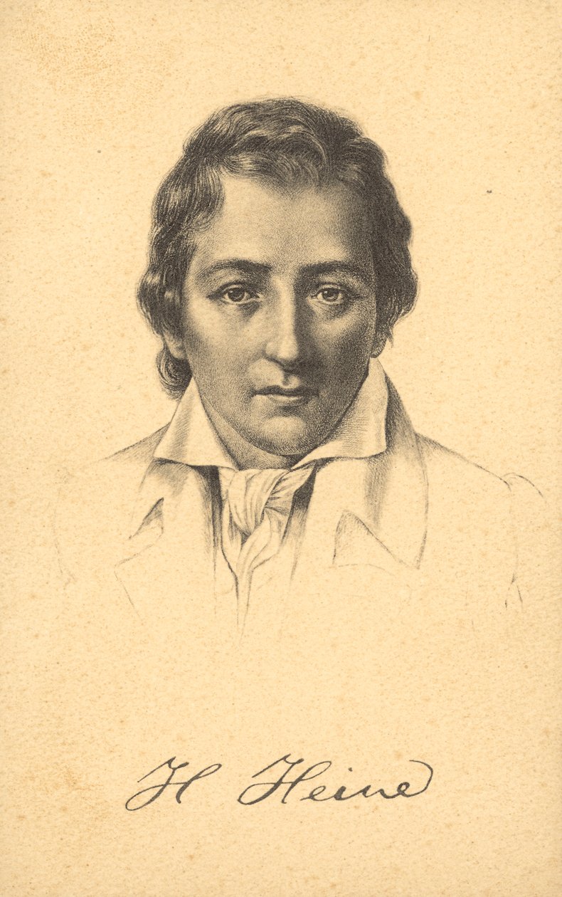 Heinrich Heine (litografie) od German School