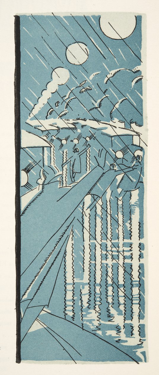 Ilustrace z časopisu Styl, vyd. 1922 (pochoárový tisk) od German School