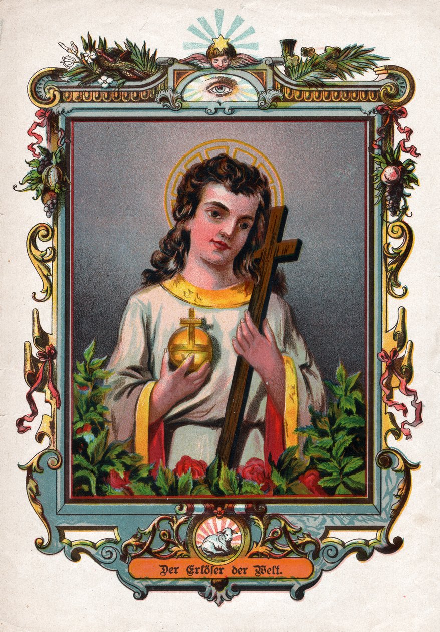 Ježíš Kristus. (rytina, cca 1900) od German School