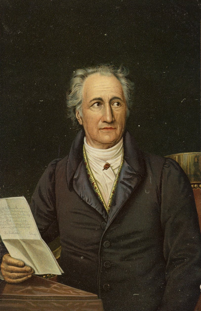 Johann Wolfgang von Goethe (1749-1832), německý básník, prozaik a dramatik (chromolit) od German School