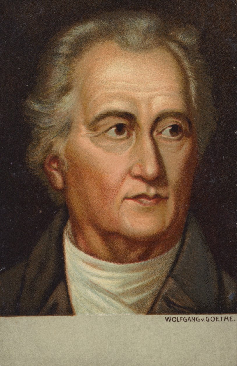 Johann Wolfgang von Goethe (1749-1832), německý básník, prozaik a dramatik (chromolit) od German School