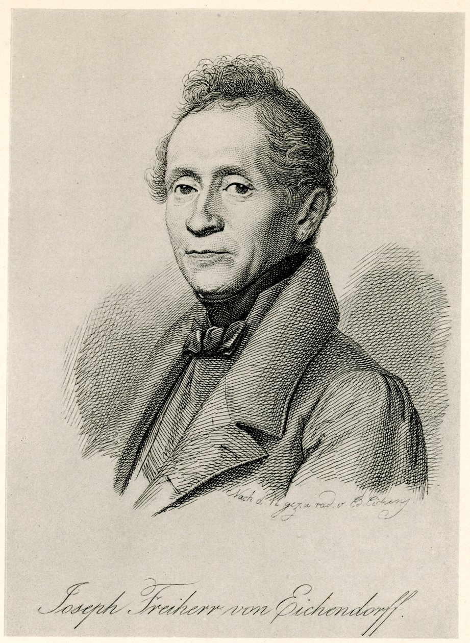 Joseph Freiherr von Eichendorff, 1884-90 (fototyp) od German School