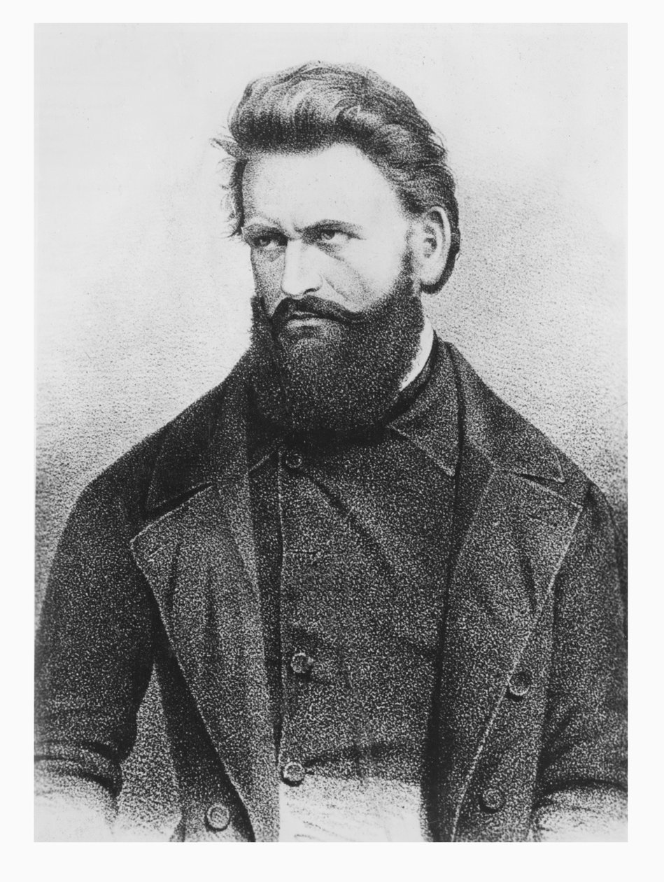 Julius Froebel (litho) od German School
