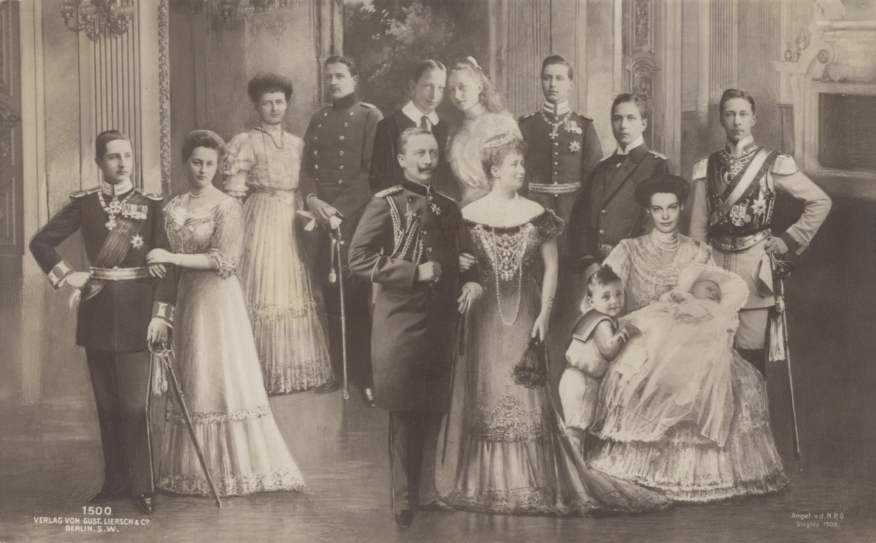 Německý císař Vilém II. a jeho rodina od German School