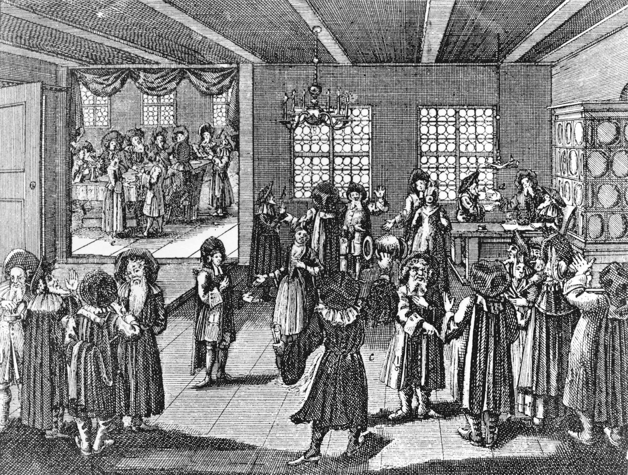 Ketubah od Georga Puschnera z Kirchnerova židovského obřadu, 1726 od German School