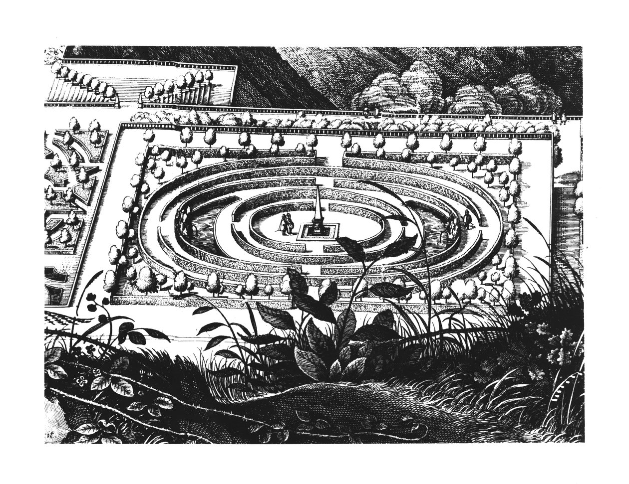 Labyrint v Heidelbergu, Hortus Palatinus od German School