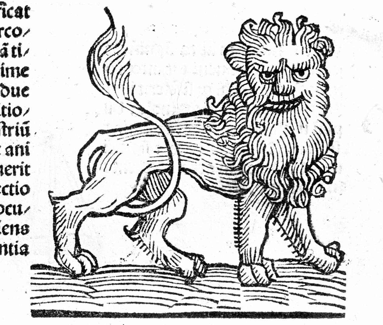 Le Lion - v pojednání Johannese Angela o velkých spojeních let a jejich revolucích. Augsburg, Erhard Ratdolt od German School