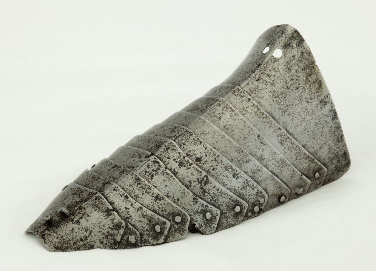 Levý Sabaton, cca 1490 (ocel a kůže) od German School