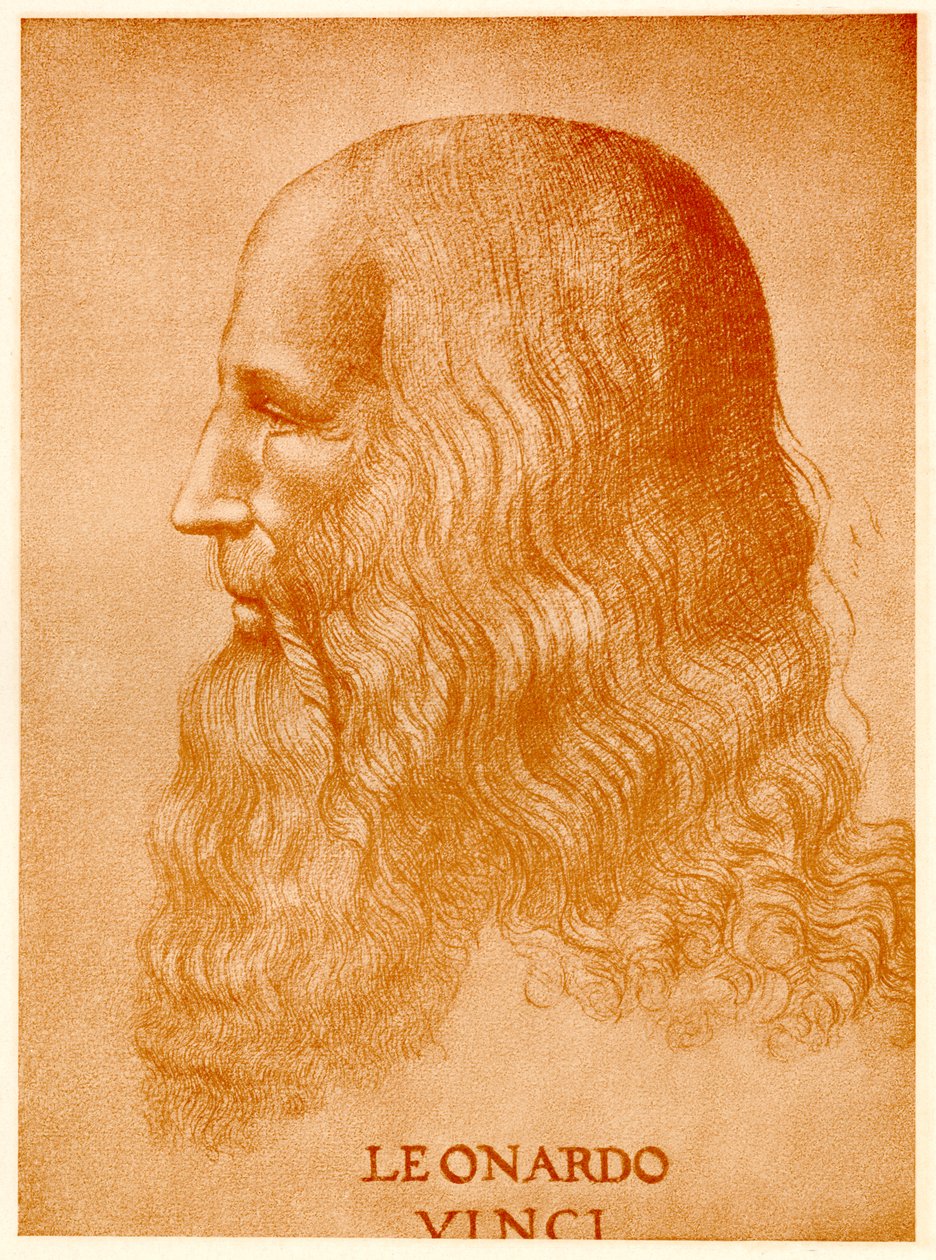 Leonardo da Vinci, 1884-90 (fototyp) od German School