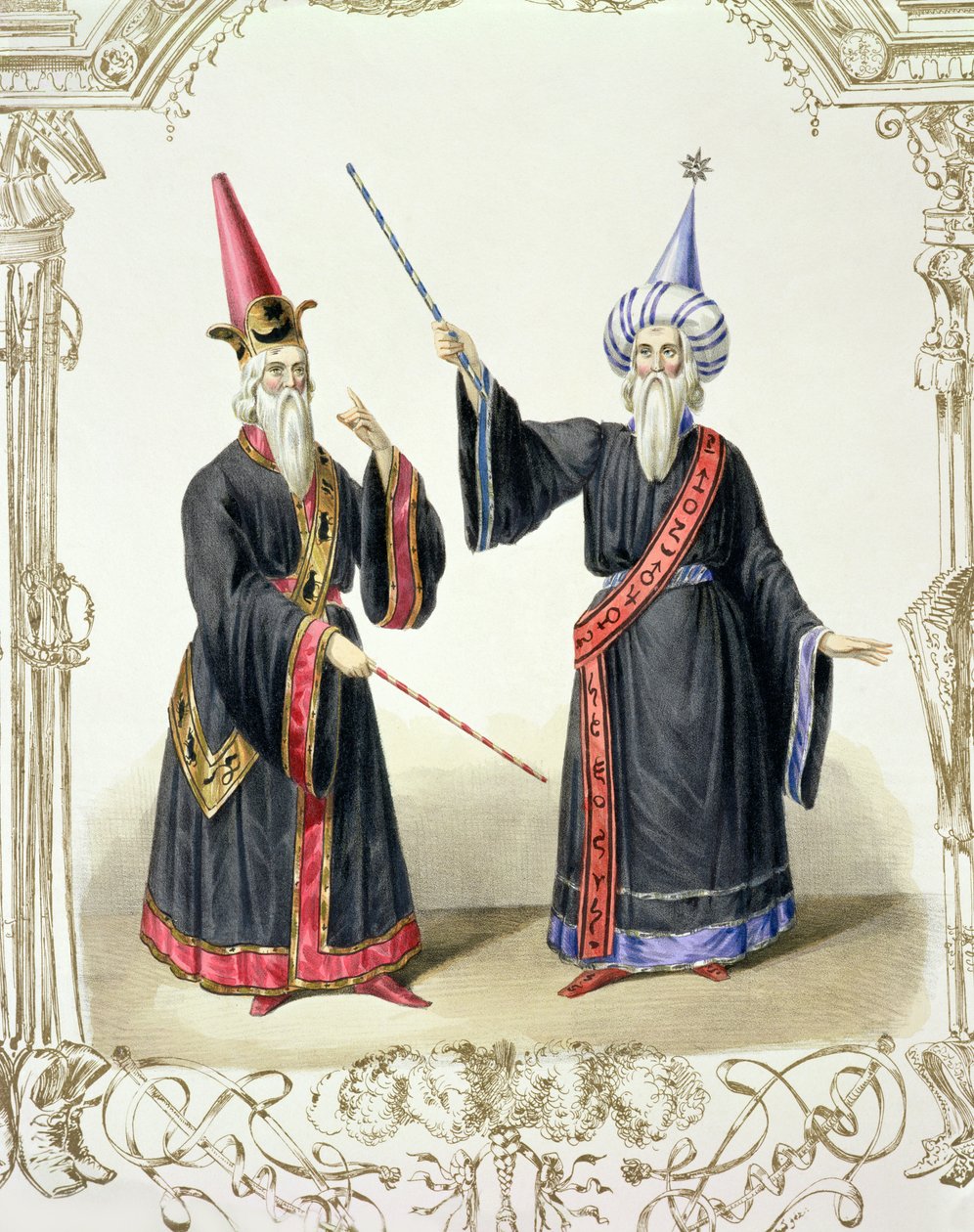 Kouzelníci na karnevalu v Berlíně, 1836 od German School