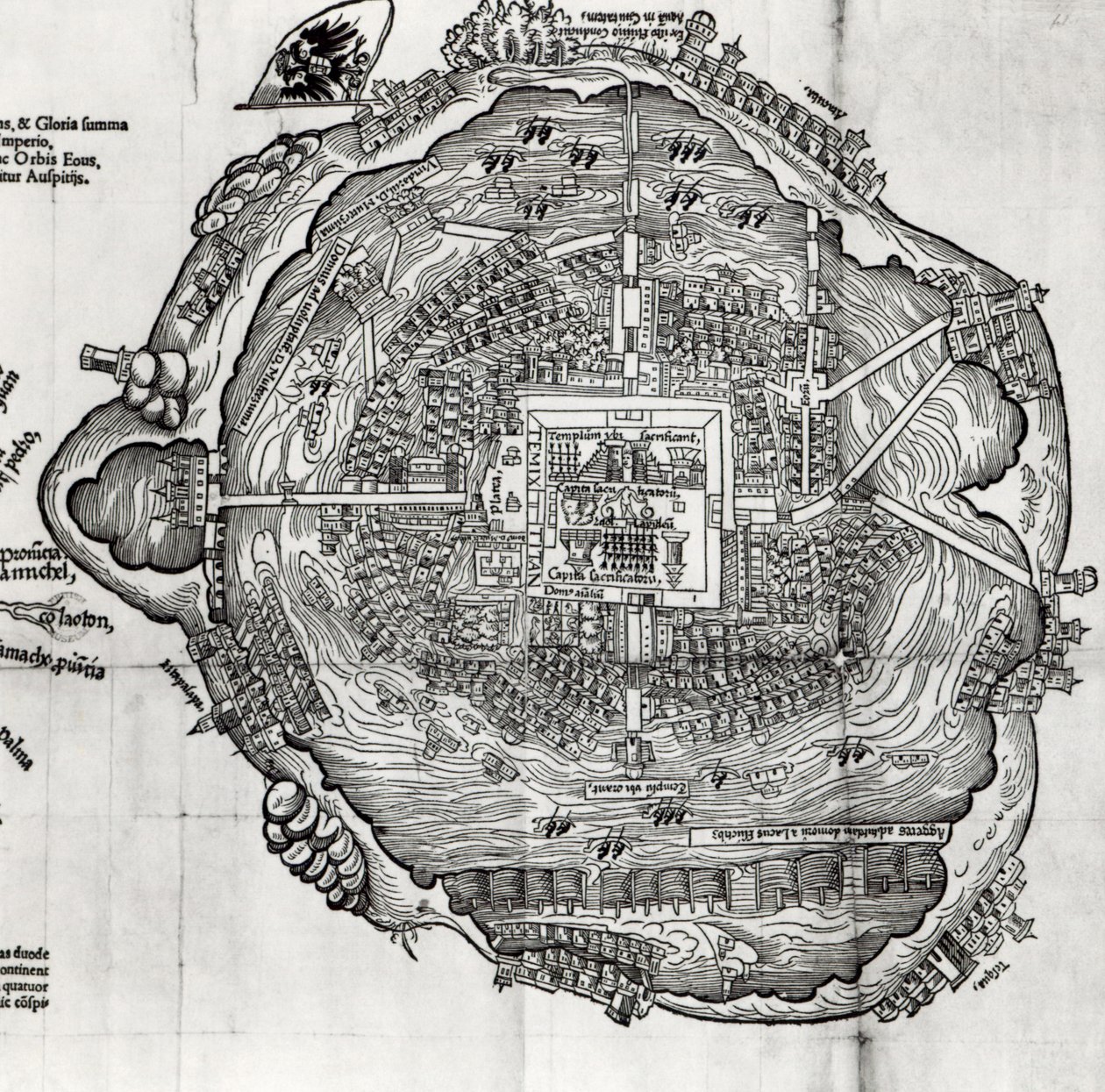 Mapa Tenochtitlánu z knihy 