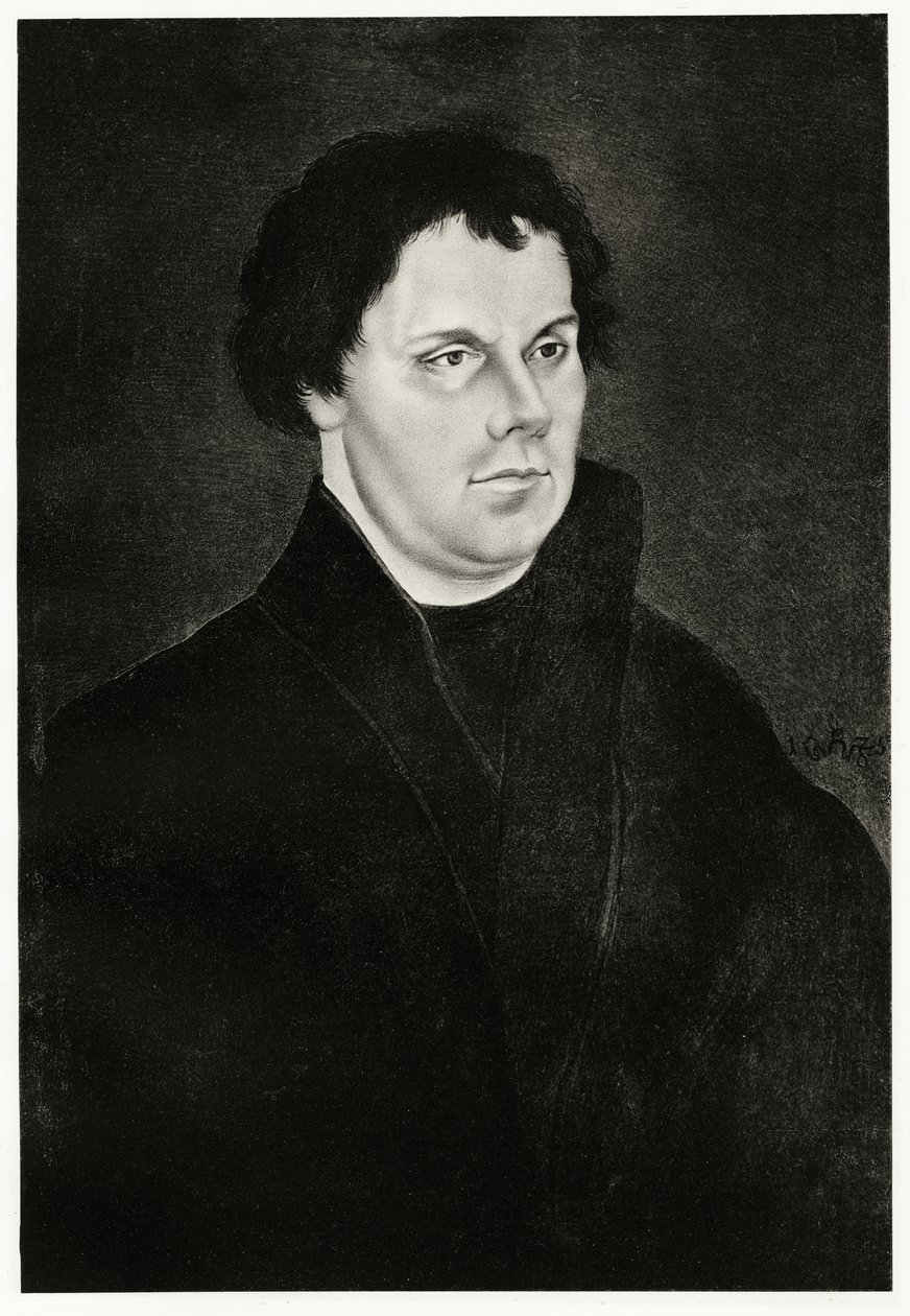 Martin Luther, 1884-90 (fototyp) od German School