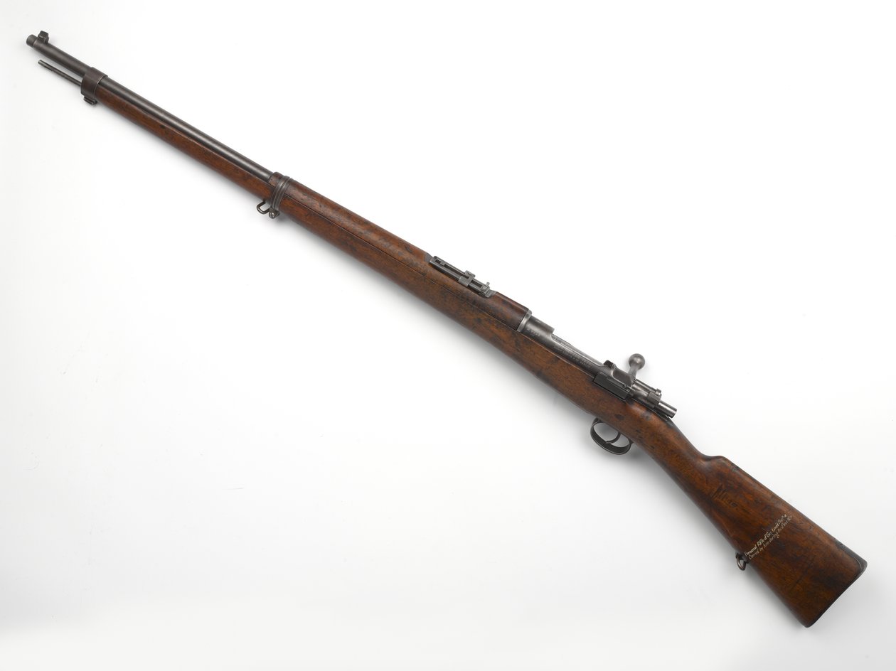 Mauser M1896 7,92 mm závorová puška 1896 používaná generálem Louisem Bothou od German School